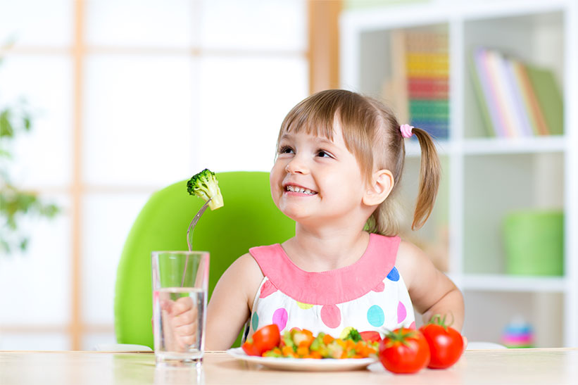 colores en la dieta infantil